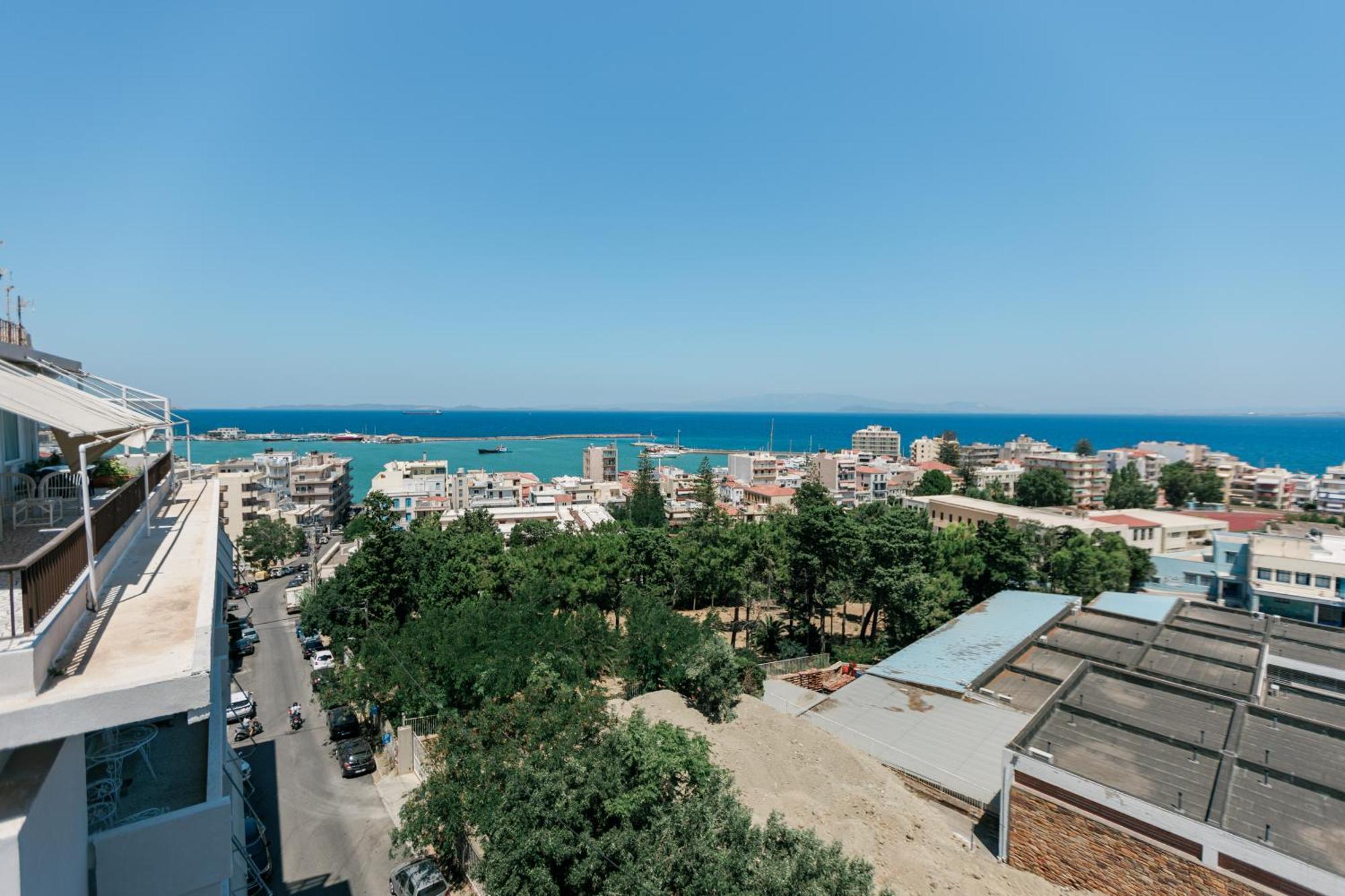 شقة Panoramic Penthouse خيوس المظهر الخارجي الصورة